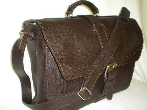 Leather Laptop Briefcase(laptop 15,6 inch screen) COFFEE BROWN// FREE SHIPPING!!