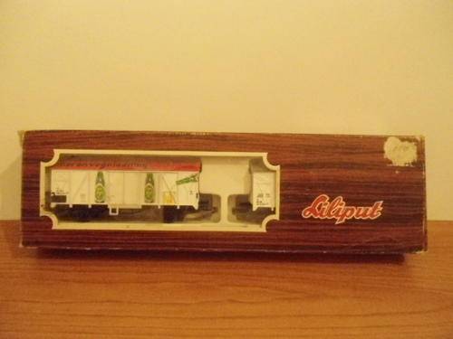 Lilliput H0 229 01 DB Era5 "Schwaben Brau" set of beer wagons