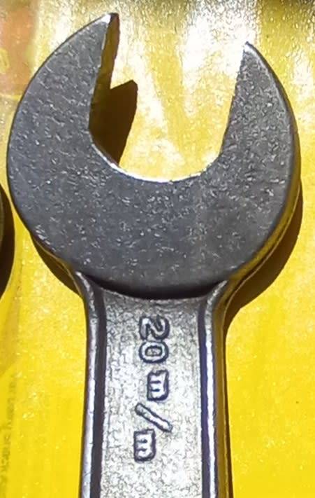 VINTAGE BRIDGEPORT `HY-BAR` DOUBLE OPEN END SPANNER SET OFFSET