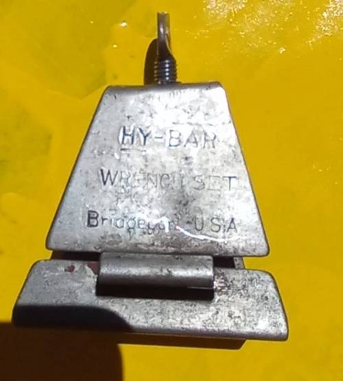 VINTAGE BRIDGEPORT `HY-BAR` DOUBLE OPEN END SPANNER SET OFFSET