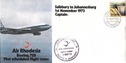 FDC - AS PER SCAN - RHODESIA - PRIVATE AIR COVER