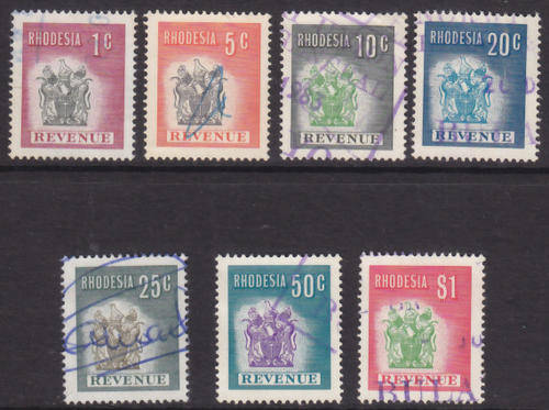 STAMP/S - AS PER SCAN - USED - RHODESIA REVENUE