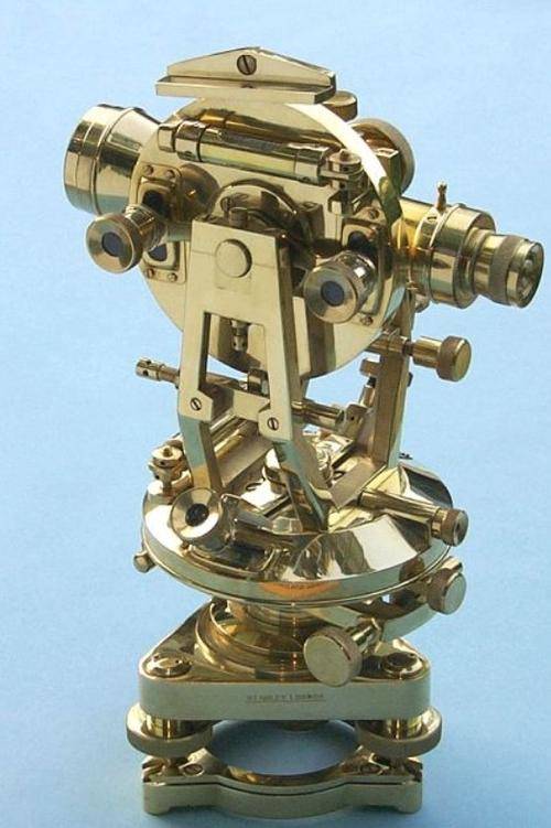 Solid Brass Vintage Theodolite