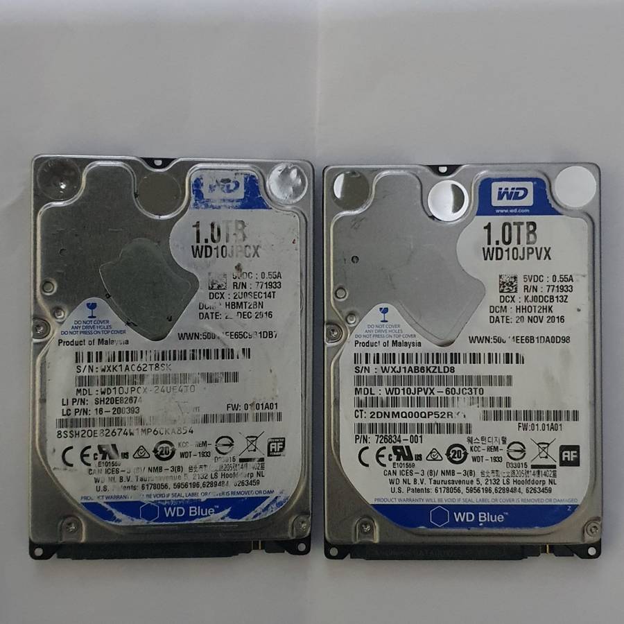 Western Digital Blue | 1TB | 2.5` Inch Hard Drives