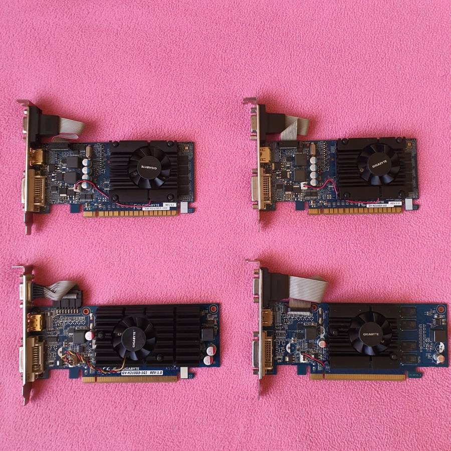 Gigabyte (Nvidia GeForce 210) | GV-N210D3-1GI | 1GB DDR3 64-bit | PCI-E 2.0 | GPU