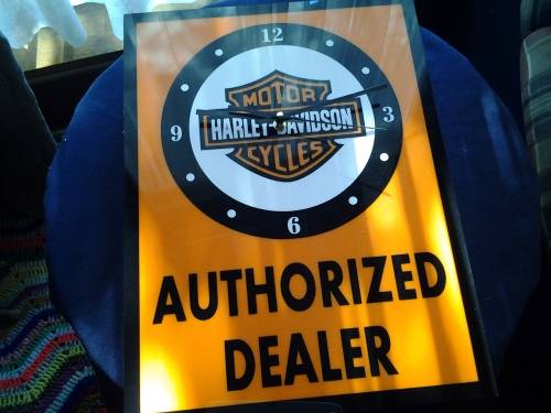 harley davidson dealership clock