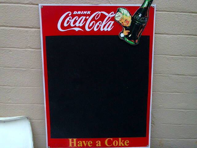 Coca Cola Chalkboard