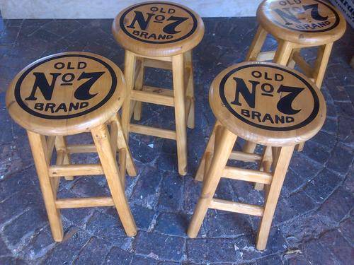 bar stools jack daniels style.