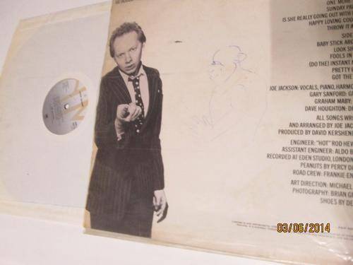 Joe Jackson - Look Sharp! Back Cover