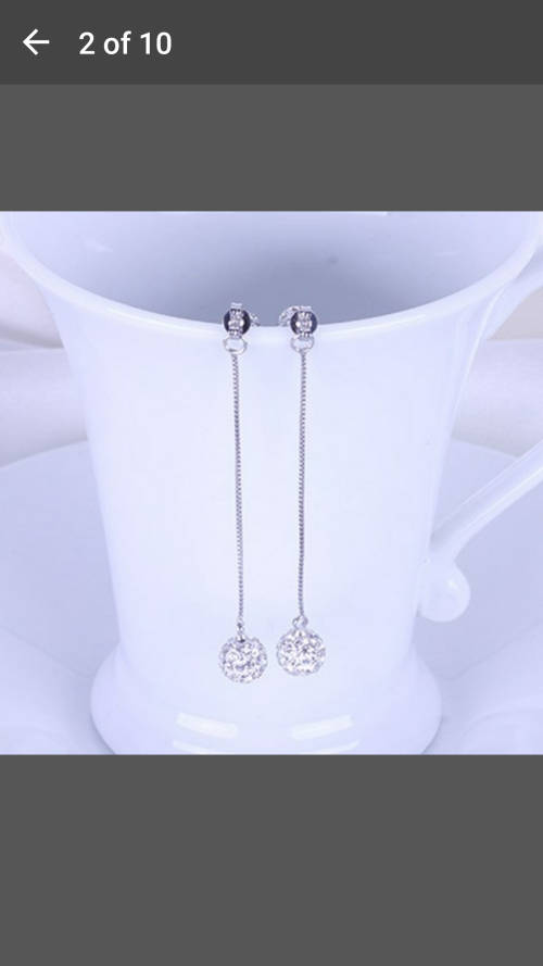 COMBO DEAL: Three Row Rhinestone Ankle Bracelet + Fashion 925 Silver Earrings