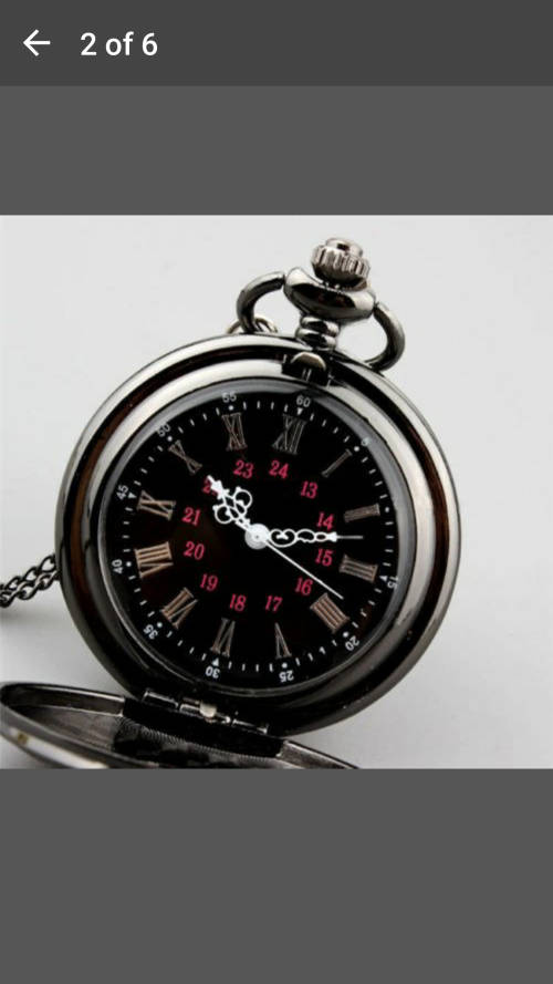Retro Vintage Antique Steampunk Quartz Necklace Pendant Pocket Watch Black New