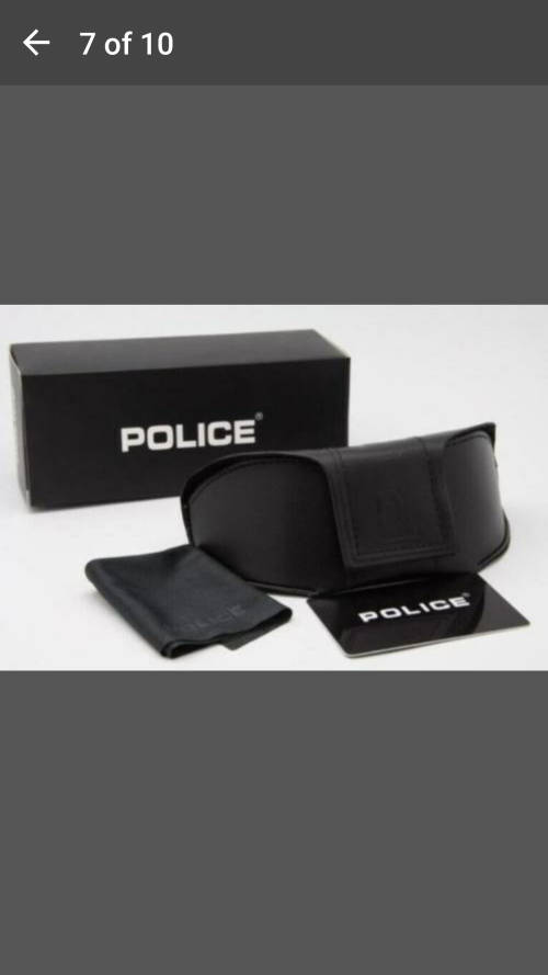 Brand New - Police Sunglasses - Polarized - Anti UV - Incl Case & Cleaning Cloth - Grey