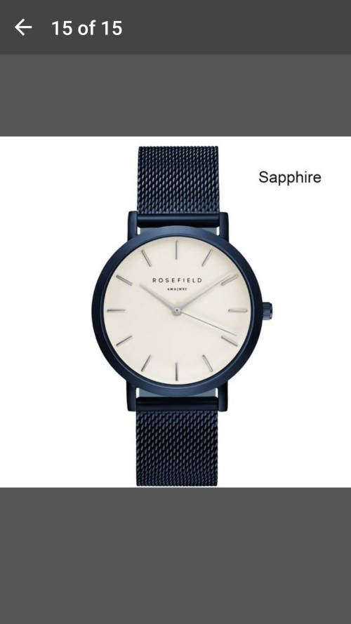 Rosefield Brand - Women Men Simple Analog Quartz Watches Stainless Steel Wristwatch - Sapphire