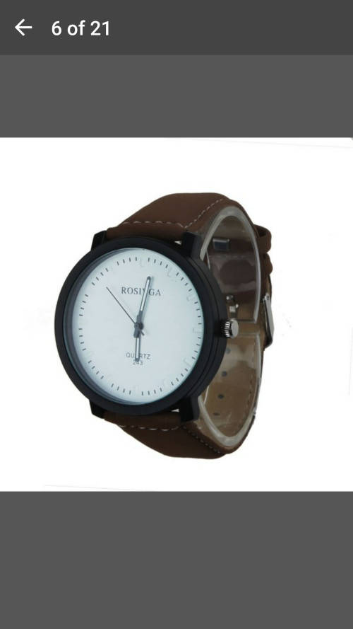 Rosivga 243 Unisex Watch Quartz Leather Strap Knit Scale Wrist Watch