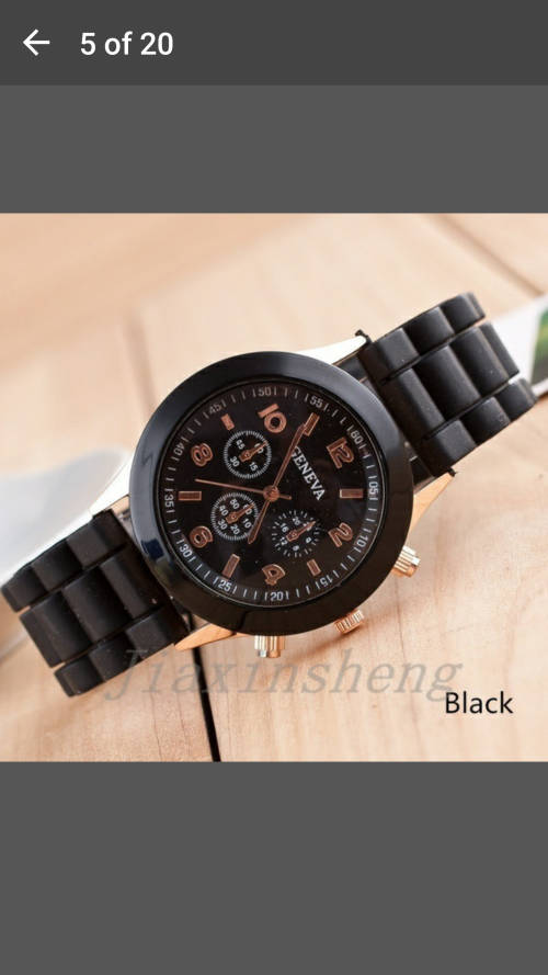 Geneva - Rubber Silicone Gel Watch - Great quality