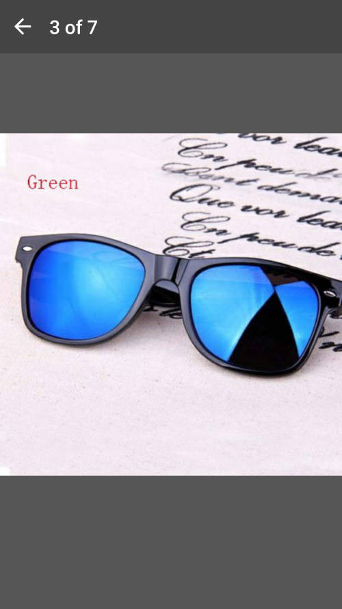 Classic Mirrored Sunglasses Cool Shades UV400 Mens Women Unisex - Green