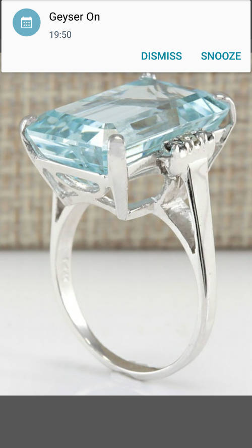 Beautiful Aquamarine 925 Silver Ring - Size 7