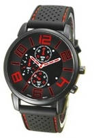 GT Silicone Band Sport Watch - Red