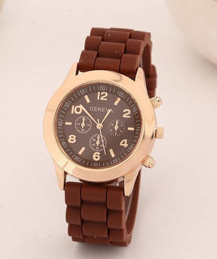 Geneva - Fashion Womens Analog Quartz Wrist Watch - Silicon Gel