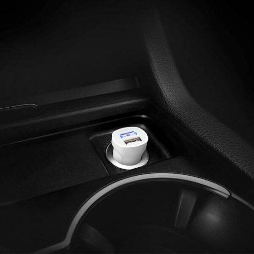 Dual USB Car Charger with iPhone Cable