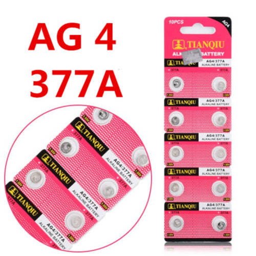 AG4 377A 1.55V Alkaline Battery 10pcs