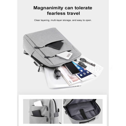 15Laptop Backpack With External Charging USB Port + 2 Small Bags