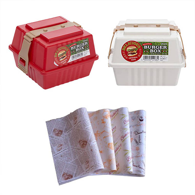 1PC Hamburger Sandwich Box Portable Lunch Lunch Box Preservation Container With Lid Thermos Box