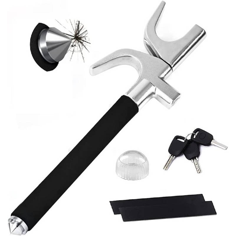 Jiageng Automobile Steering Wheel Lock Hammer Head Emergency Window Breaker