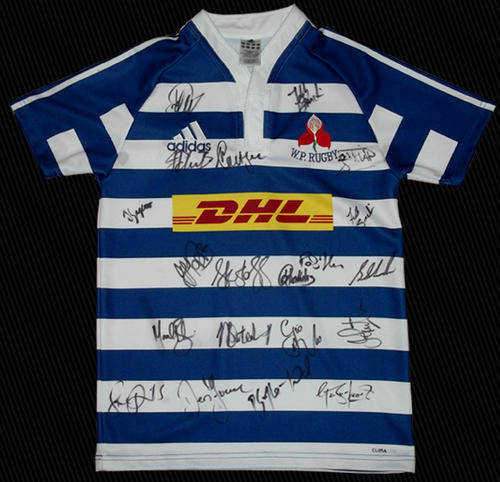 WESTERN PROVINCE 2012 CURRIE CUP SQUAD SIGNED JERSEY