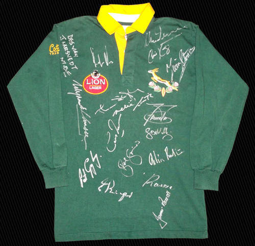 SPRINGBOK CAPTAINS SIGNED JERSEY - MASSIVE SALE SALE SALE!!!!