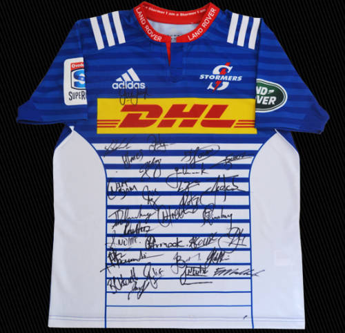2016 STORMERS JERSEY SIGNED BY THE SQUAD LAST JERSEY LEFT