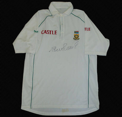 SHAUN POLLOCK SIGNED SA TEST SHIRT
