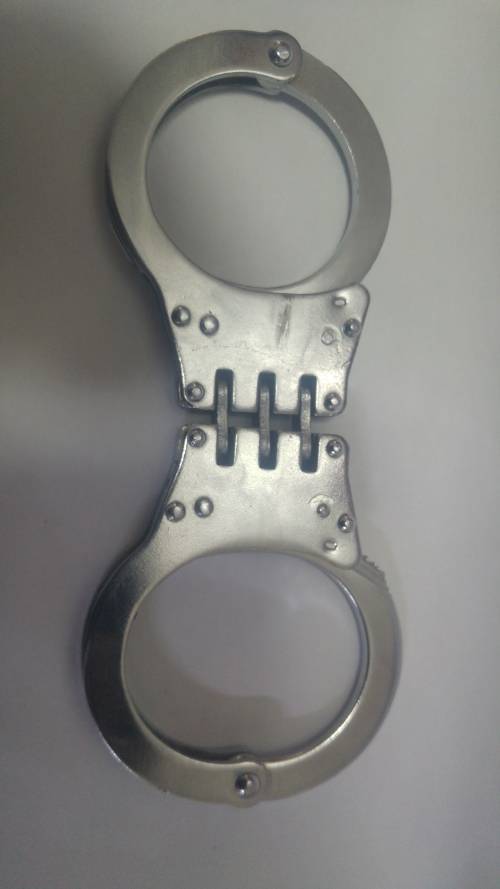 Metal police handcuffs