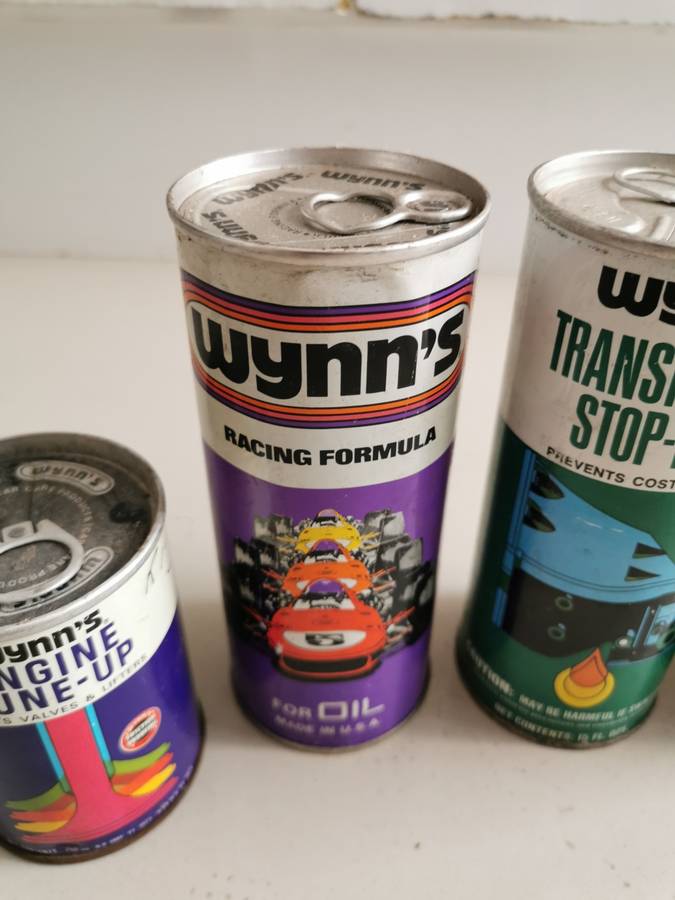 Lot of 4 vintage Wynns engine additives 1970`s