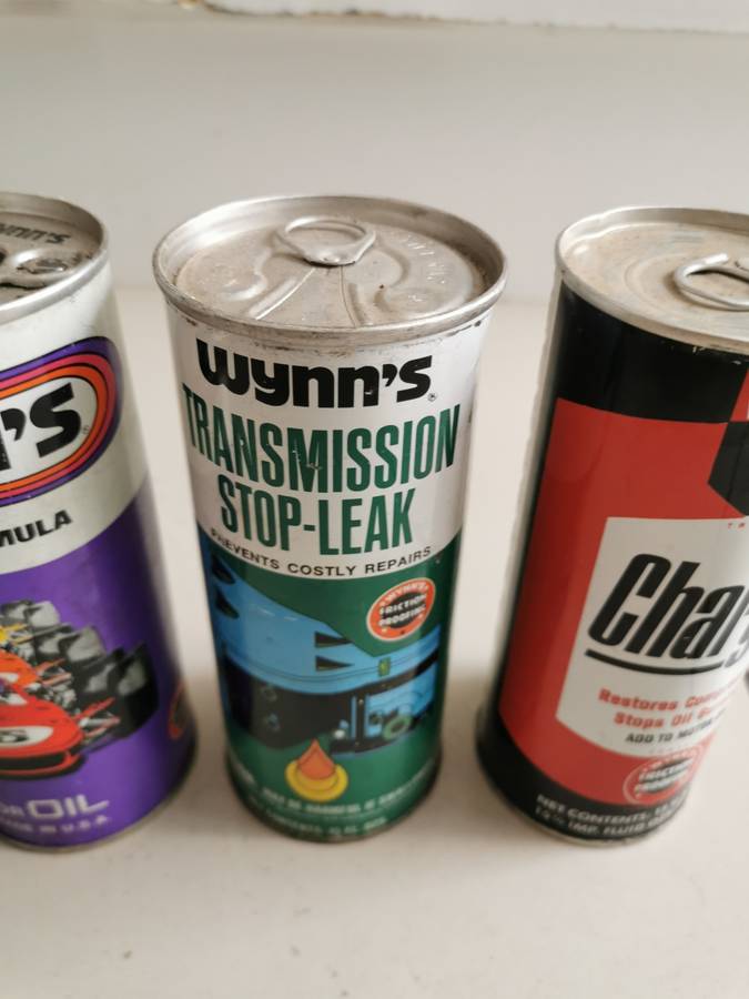 Lot of 4 vintage Wynns engine additives 1970`s