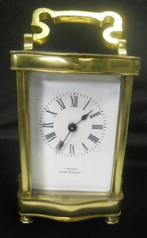 solid brass coach clock