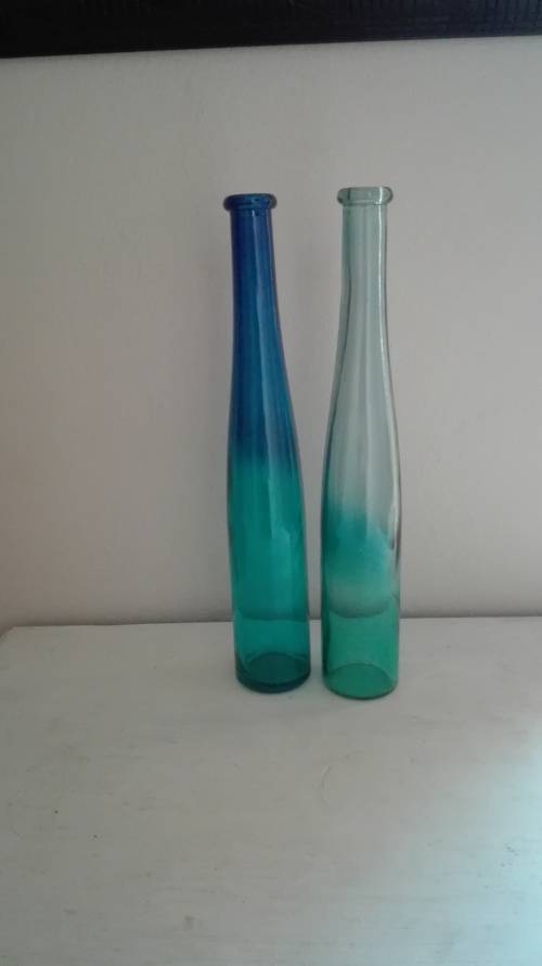 Glass Bottles (Shades of Blue)