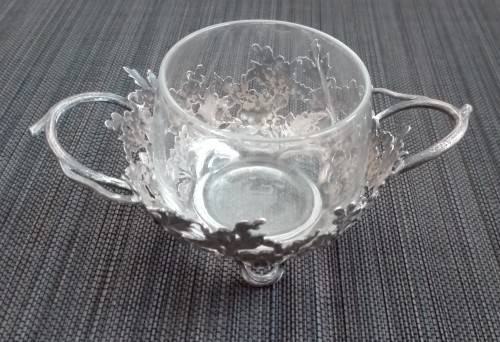Silver Plated & Glass Dish