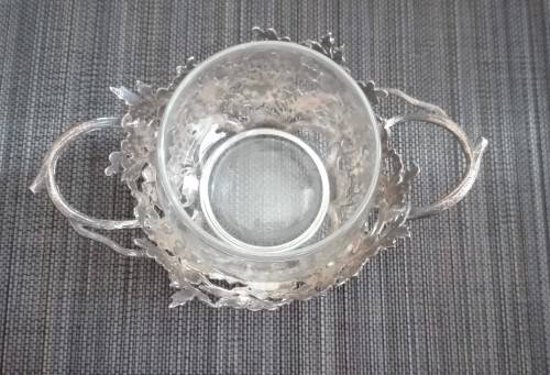 Silver Plated & Glass Dish