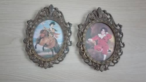 Oval Ornate Metal Frame (Made in Italy)