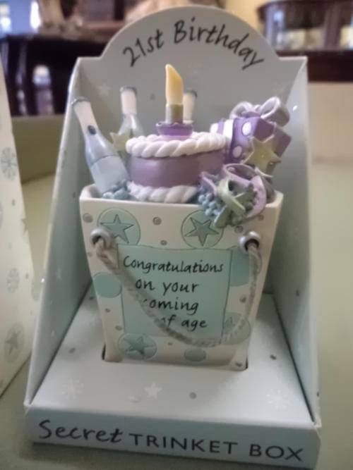 21st Birthday Trinket Holder