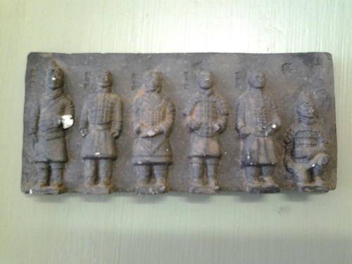 ChineseTerracota Plate -  soldiers