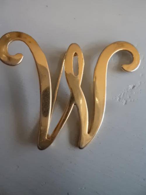 Brooch - `W`