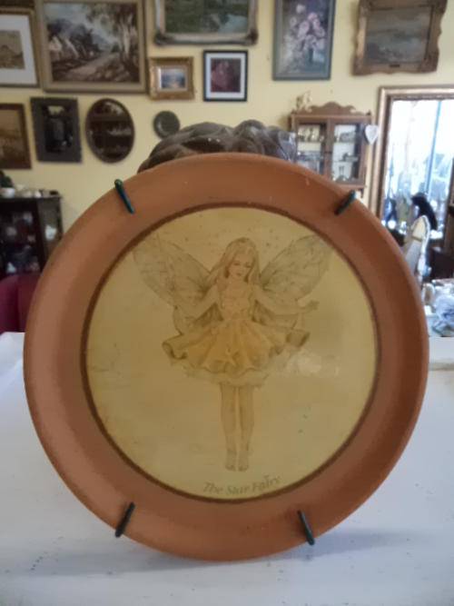 Terracotta Wall Hanging Fairy Plate - Star Fairy