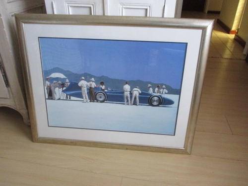 Framed Print: Bluebird at Bonneville (Jack Vettriano)