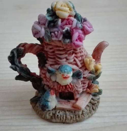 Miniature Coffee pot House Ornament