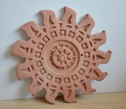 Terracotta Sun Wall Hanging