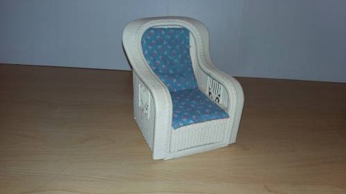 Miniature Plastic Armchair (For Dolls House)