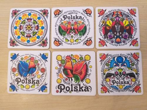 Set of 6 Coasters - Polska