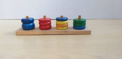 Kiddies Wooden Stacking Rings